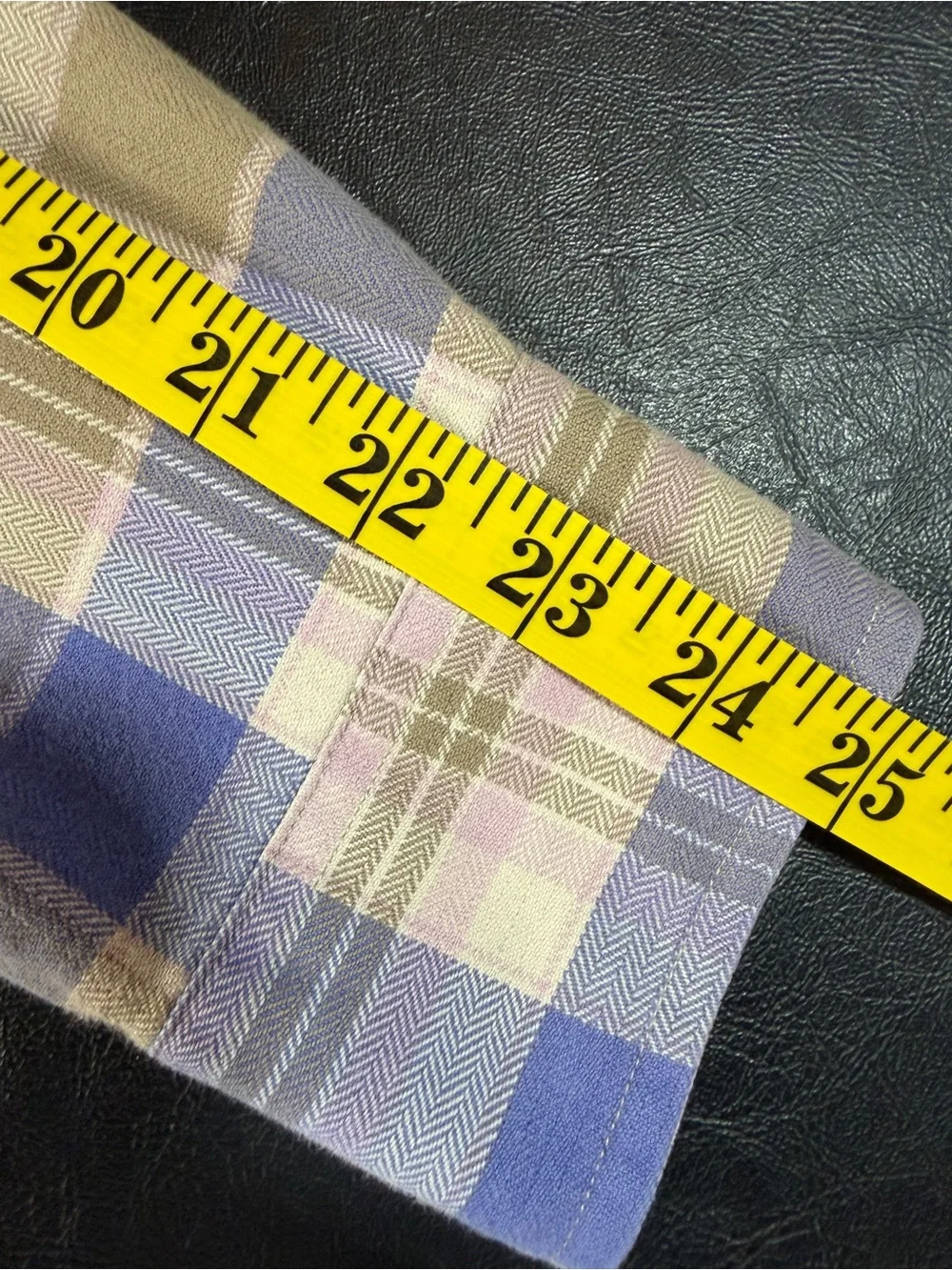 J. Crew Men's Lavender, Tan & Blue Plaid Button-Down Shirt